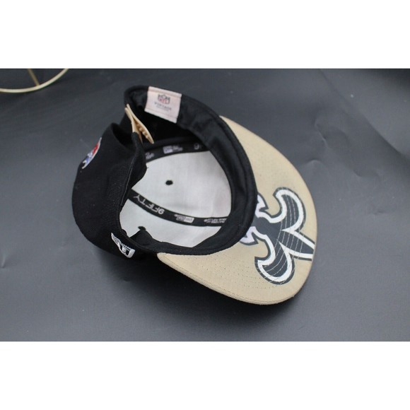 New Orleans Saints adjust hat Gray Black New Era NFL Football vintage collection - Picture 6 of 6